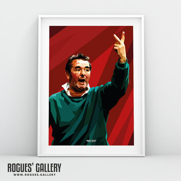 Sign of the times - Brian Clough - Nottingham Forest - A0, A1, A2 or A3 Prints