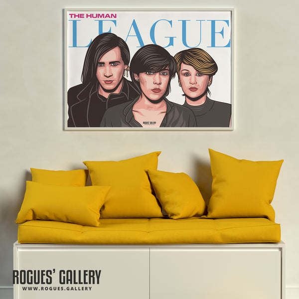 80s Retro Project: The Human League - A3, A2, A1 or A0 Pop Art Prints