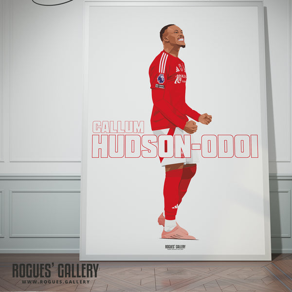 Callum Hudson-Odoi - Nottingham Forest - A0, A1, A2 or A3 Name Prints