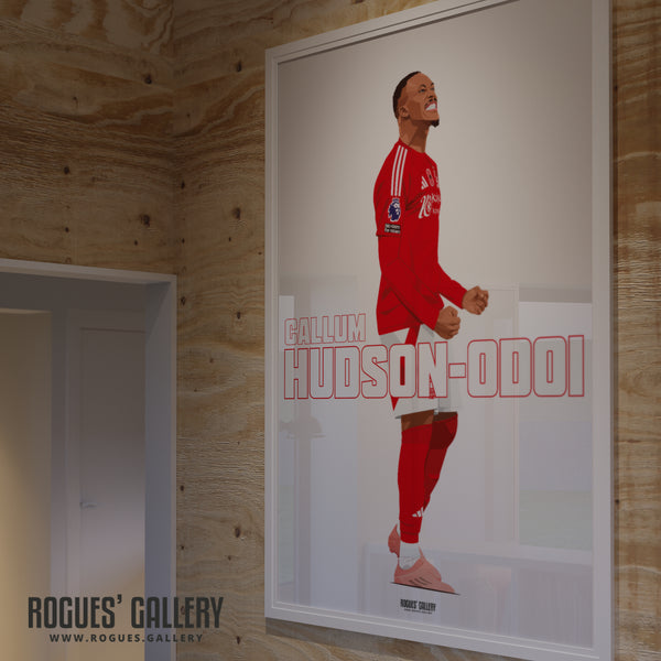 Callum Hudson-Odoi - Nottingham Forest - A0, A1, A2 or A3 Name Prints