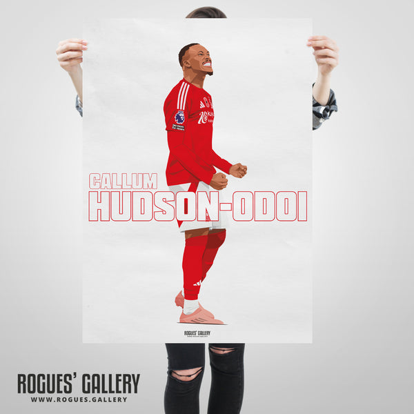 Callum Hudson-Odoi - Nottingham Forest - A0, A1, A2 or A3 Name Prints
