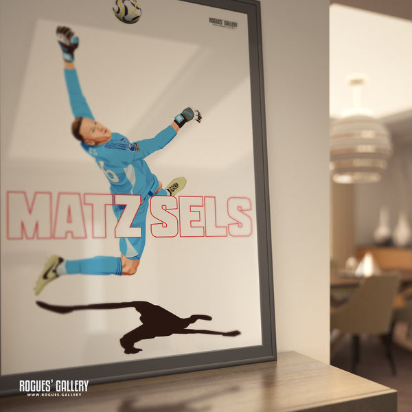 Matz Sels Saves - Nottingham Forest - Signed A3 Name Prints