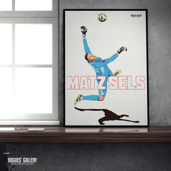 Matz Sels Saves - Nottingham Forest - A0, A1, A2 or A3 Name Prints