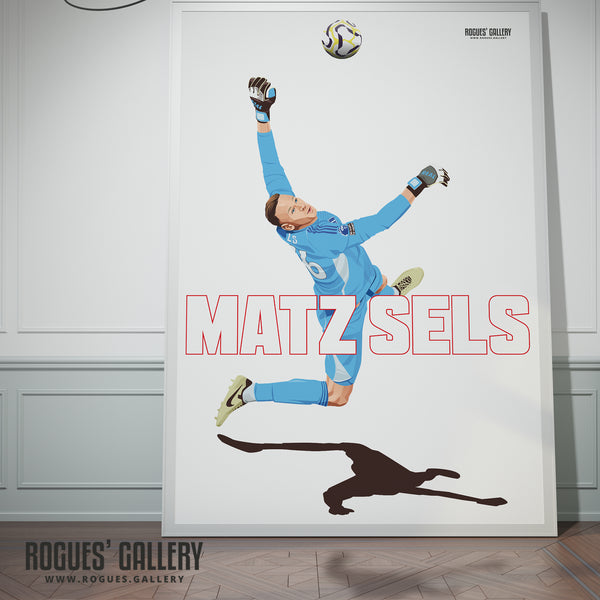 Matz Sels Saves - Nottingham Forest - Signed A3 Name Prints