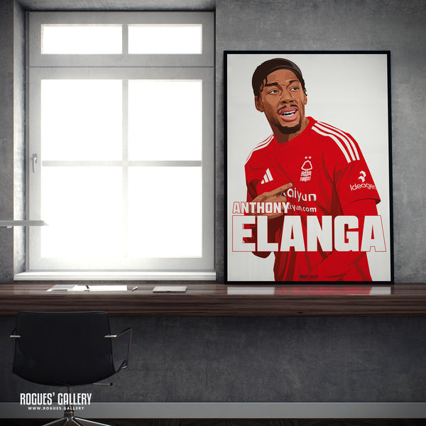 Anthony Elanga: Me Again - Nottingham Forest - A0, A1, A2 or A3 Prints