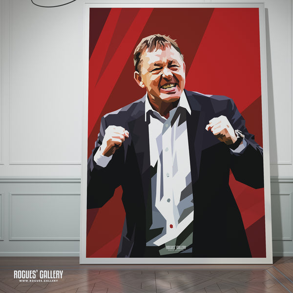 Billy Davies - Former Nottingham Forest Manager - A0, A1, A2 or A3 Prints