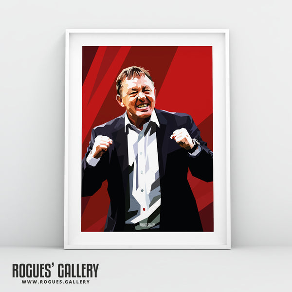Billy Davies - Former Nottingham Forest Manager - Signed A3 Prints