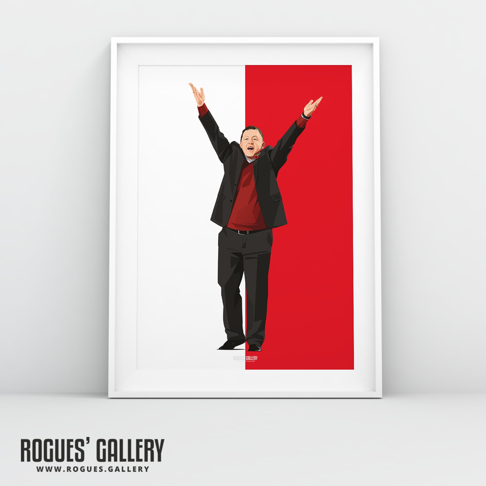 Billy Davies Celebrates - Former Nottingham Forest Manager - A0, A1, A2 or A3 Prints