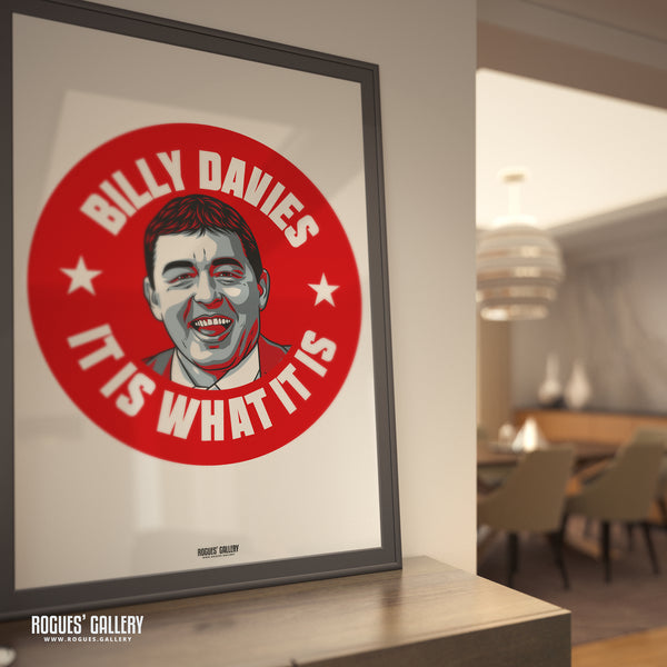 Billy Davies: It Is What It Is - Former Nottingham Forest Manager - A0, A1, A2 or A3 #GetBehindTheLads Prints