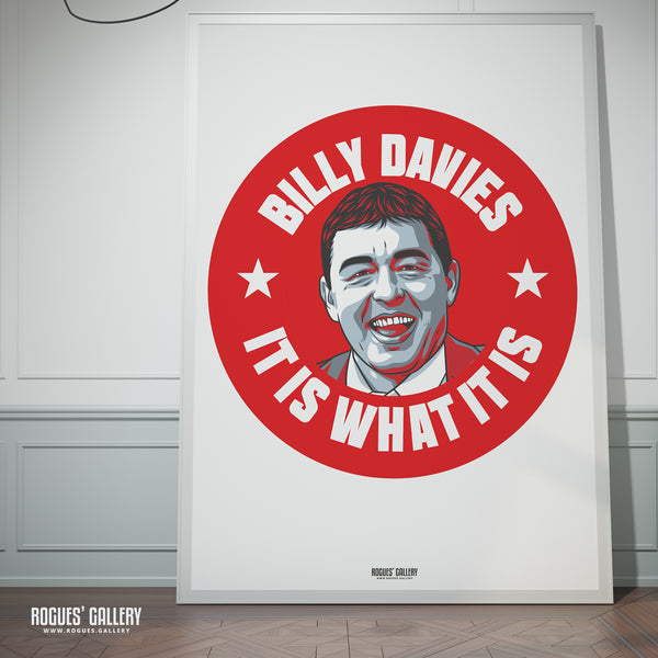 Billy Davies: It Is What It Is - Former Nottingham Forest Manager - Signed A3 #GetBehindTheLads Prints