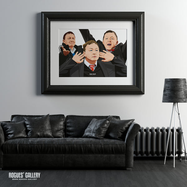 Billy Davies Montage - Former Nottingham Forest Manager - Signed A3 Prints