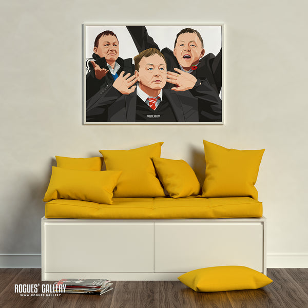 Billy Davies Montage - Former Nottingham Forest Manager - Signed A3 Prints
