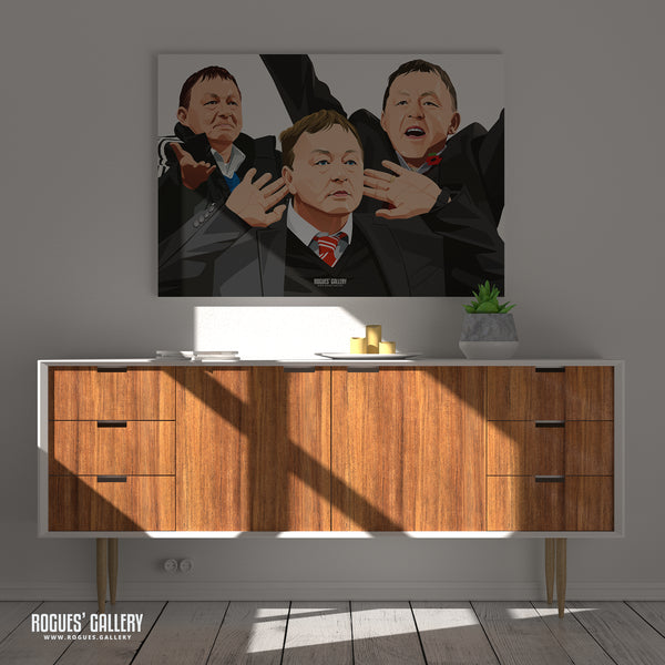 Billy Davies Montage - Former Nottingham Forest Manager - Signed A3 Prints