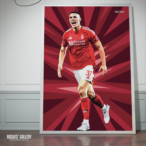 Nikola Milenkovic defender Serb Nottingham Forest picture modern art