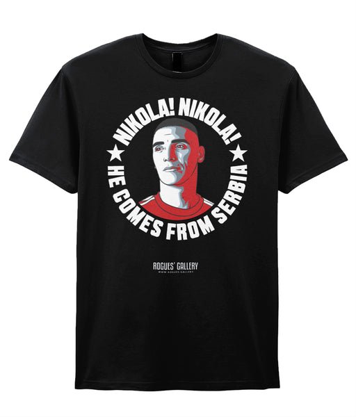 Wembley 2025  Nikola Milenkovic 'Serbia' Red or Black T-Shirts