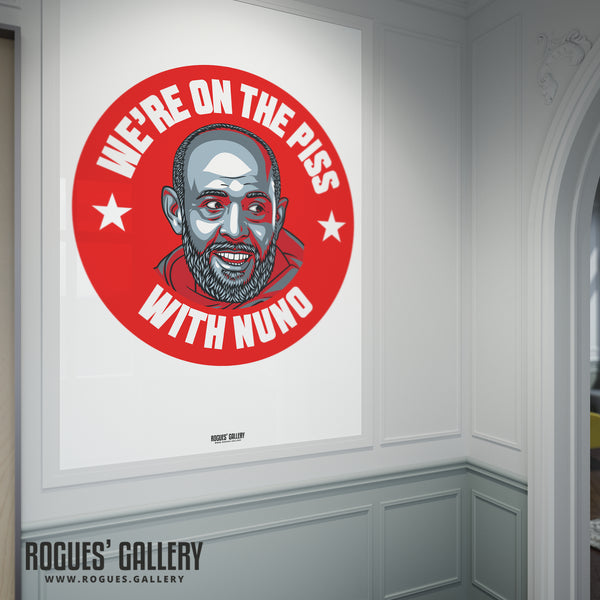 Nuno Espírito Santo - Nottingham Forest - Signed A3 #GetBehindTheLads Prints