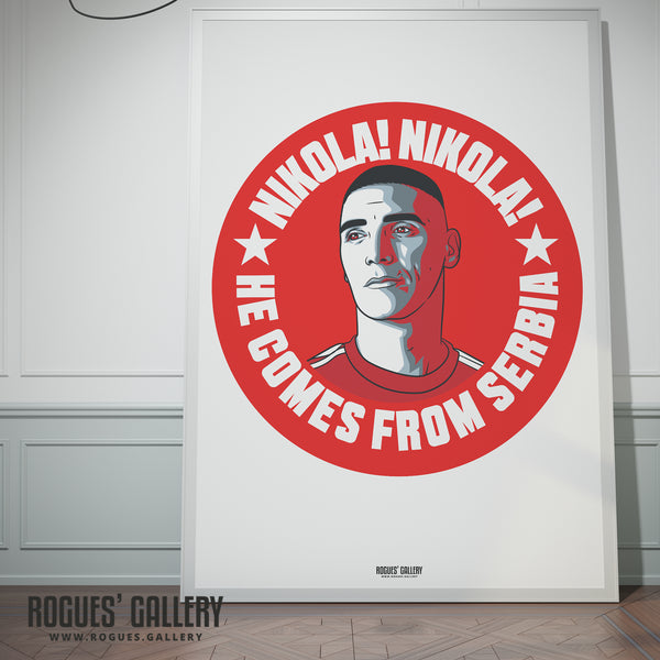 Nikola Milenkovic - Nottingham Forest - Signed A3 #GetBehindTheLads Prints