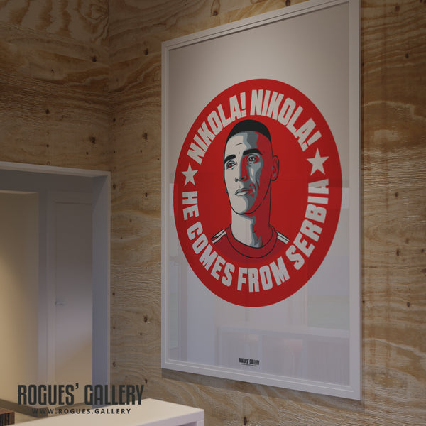 Nikola Milenkovic - Nottingham Forest - Signed A3 #GetBehindTheLads Prints