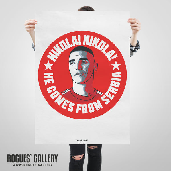 Nikola Milenkovic - Nottingham Forest - A0, A1, A2 or A3 #GetBehindTheLads Prints