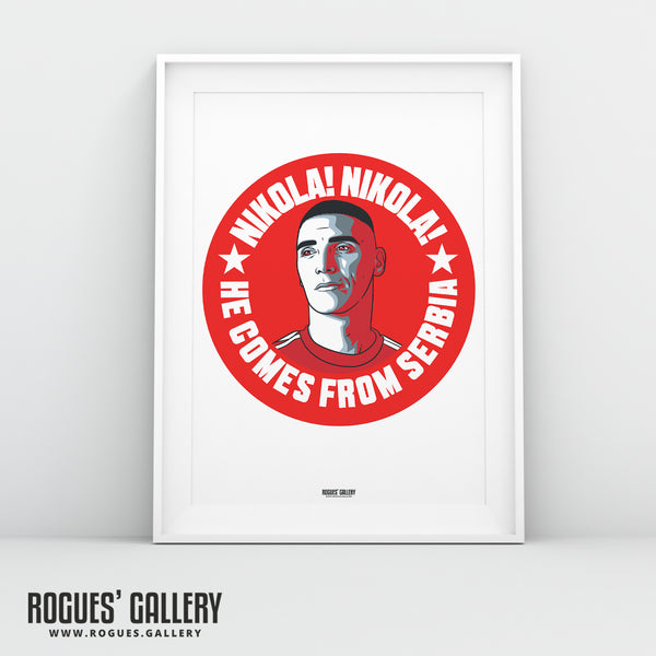 Nikola Milenkovic - Nottingham Forest - A0, A1, A2 or A3 #GetBehindTheLads Prints
