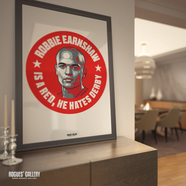 Robbie Earnshaw Nottingham Forest hates Derby signed Poster
