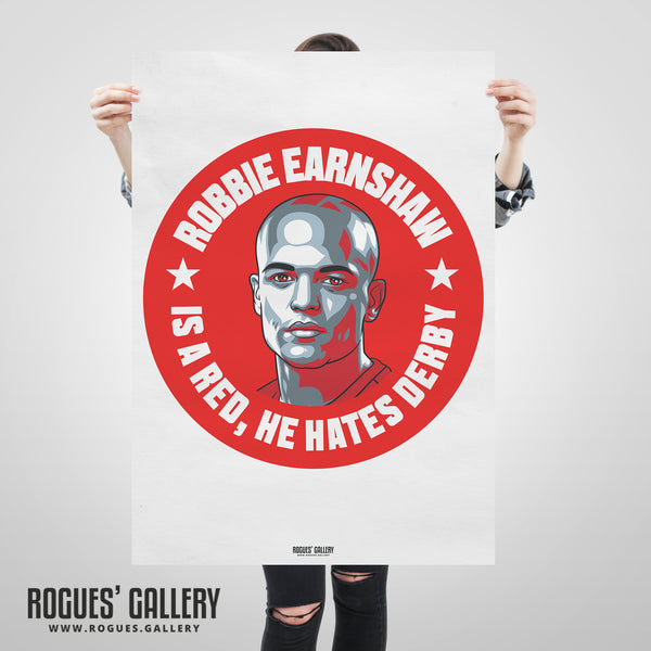 Robbie Earnshaw Nottingham Forest hates Derby Poster