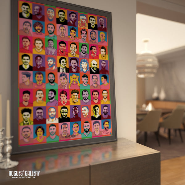 Ultra Forest - Forget-Me-Nots Edition - Nottingham Forest - A0, A1, A2 or A3 Pop Art Prints