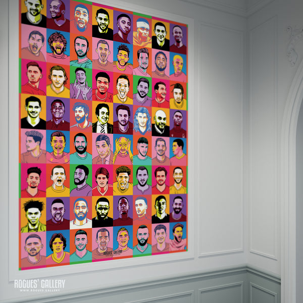 Ultra Forest - Forget-Me-Nots Edition - Nottingham Forest - A0, A1, A2 or A3 Pop Art Prints