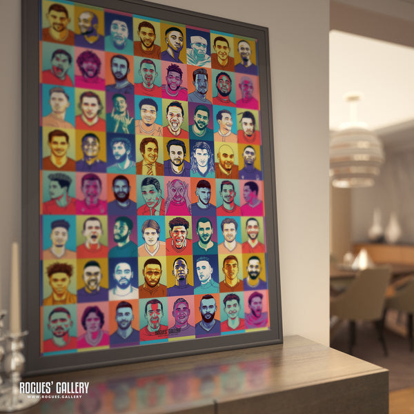 Ultra Forest - Forget-Me-Nots Edition - Nottingham Forest - A0, A1, A2 or A3 Pop Art Prints