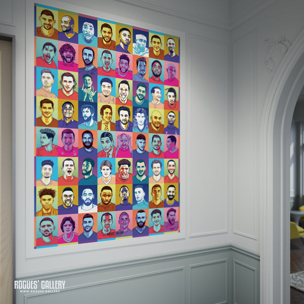 Ultra Forest - Forget-Me-Nots Edition - Nottingham Forest - A0, A1, A2 or A3 Pop Art Prints