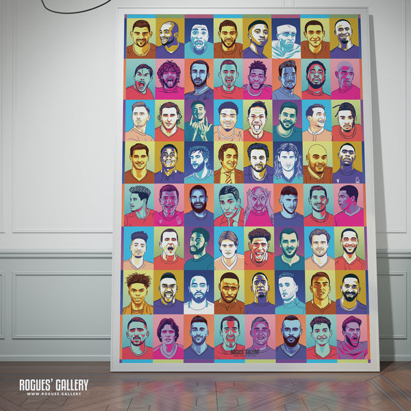 Ultra Forest - Forget-Me-Nots Edition - Nottingham Forest - A0, A1, A2 or A3 Pop Art Prints