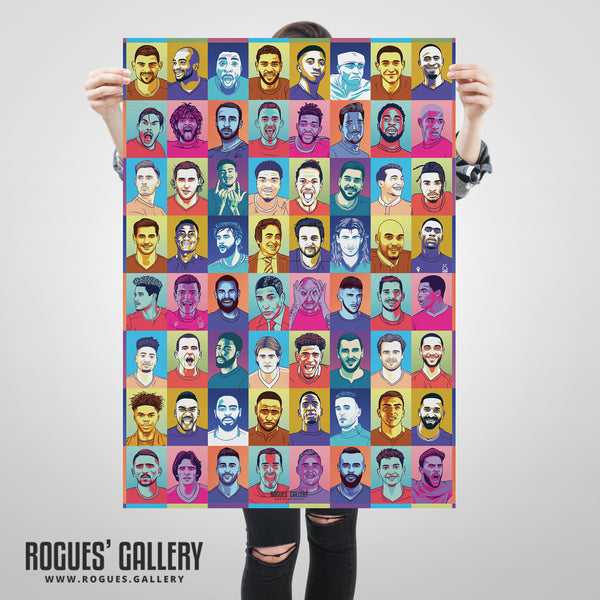 Ultra Forest - Forget-Me-Nots Edition - Nottingham Forest - A0, A1, A2 or A3 Pop Art Prints