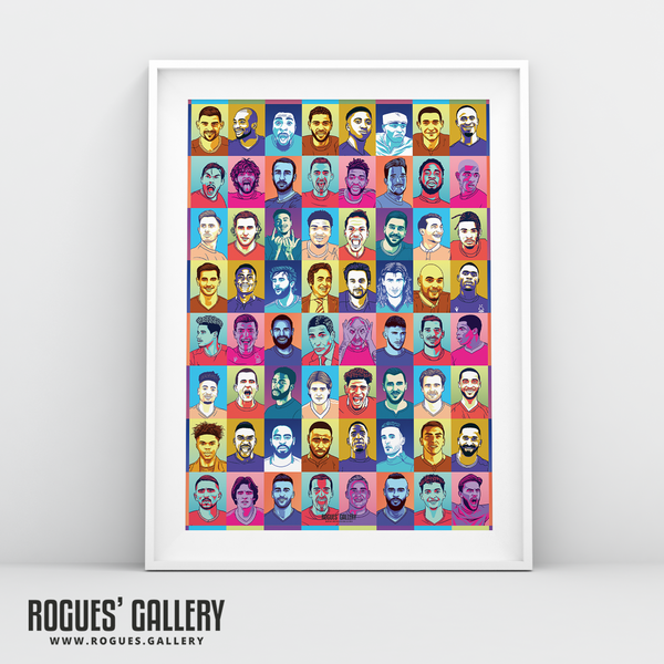 Ultra Forest - Forget-Me-Nots Edition - Nottingham Forest - A0, A1, A2 or A3 Pop Art Prints