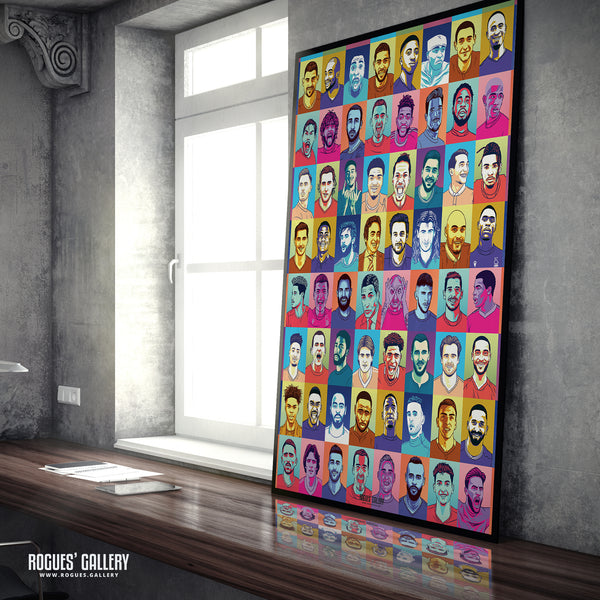 Ultra Forest - Forget-Me-Nots Edition - Nottingham Forest - A0, A1, A2 or A3 Pop Art Prints