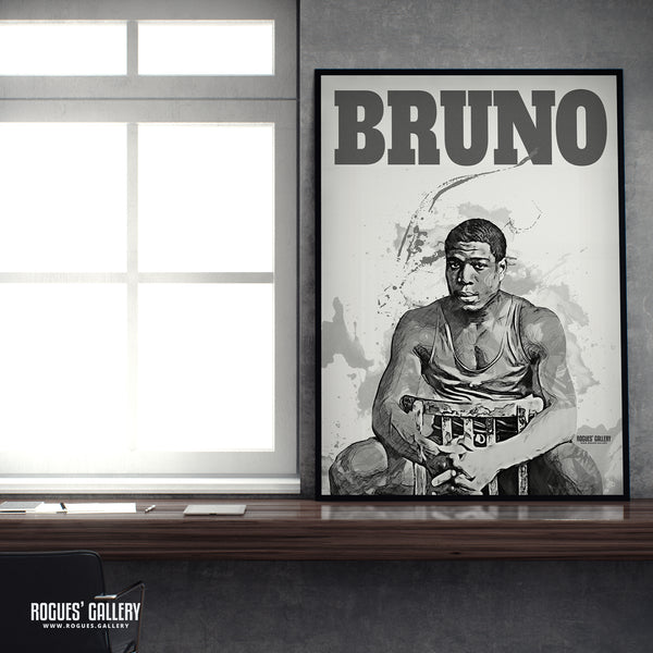 Frank Bruno - Name Portrait - A3, A2, A1 & A0 Art Print