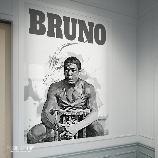 Frank Bruno - Name Portrait - A3, A2, A1 & A0 Art Print