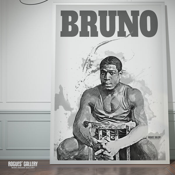 Frank Bruno - Name Portrait - A3, A2, A1 & A0 Art Print