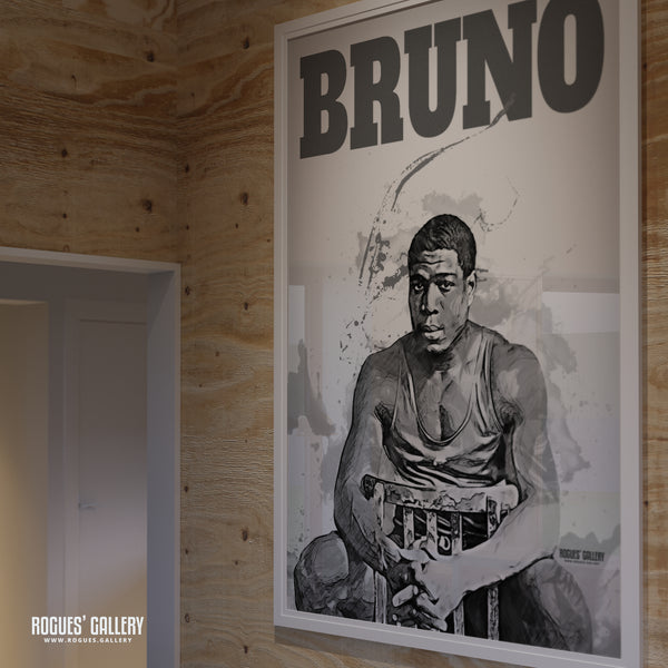 Frank Bruno - Name Portrait - A3, A2, A1 & A0 Art Print