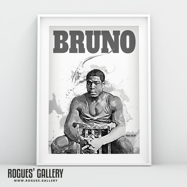 Frank Bruno - Name Portrait - A3, A2, A1 & A0 Art Print