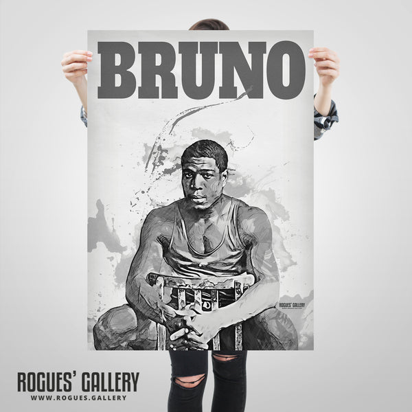 Frank Bruno - Name Portrait - A3, A2, A1 & A0 Art Print