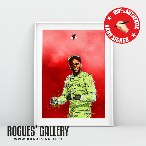 Brice Samba (Signed) - Red Smoke - A3 Print