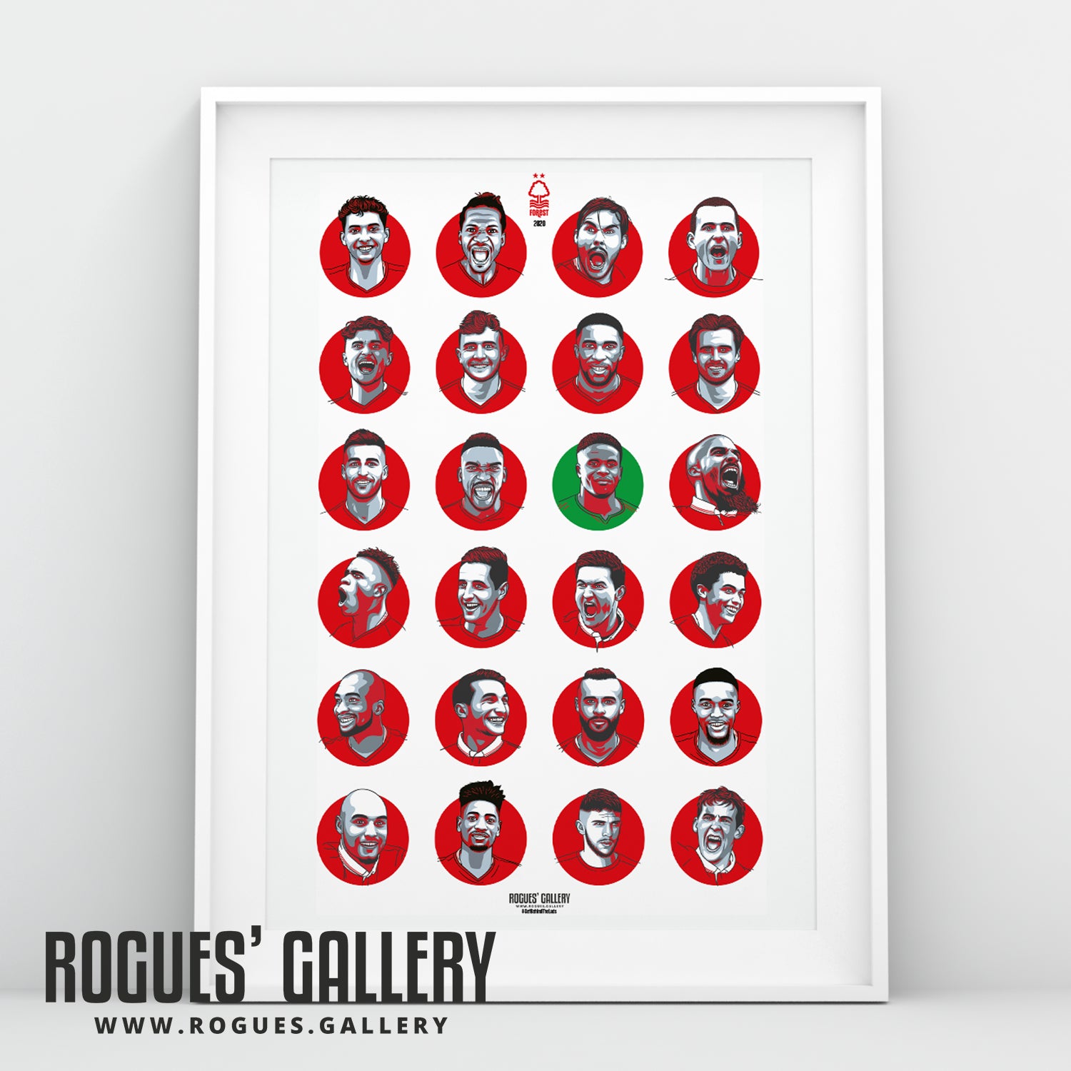 Forest #GetBehindTheLads 2020 Squad - A3 Print