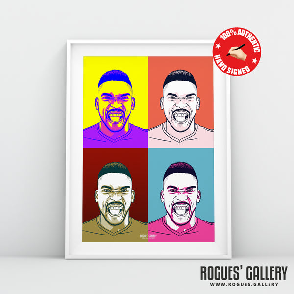 Sammy Ameobi (Signed) - Pop Art - A3 Print