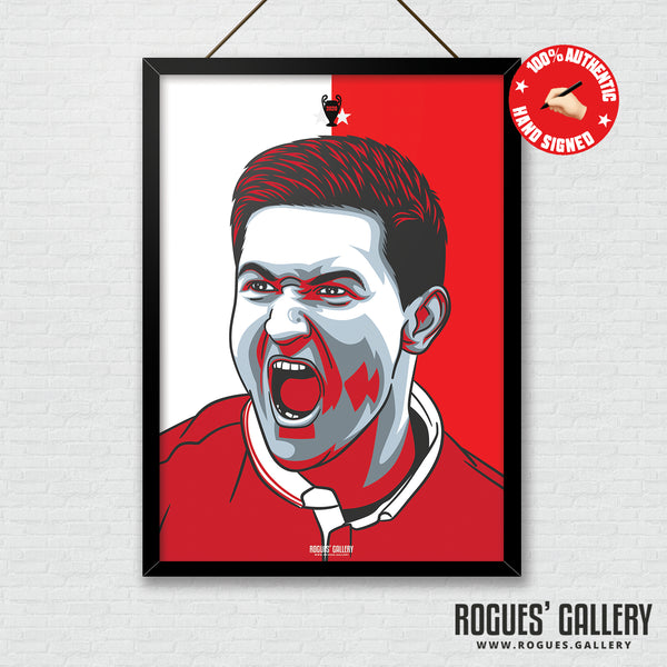 Joe Lolley (Signed) - Red & White - A3 Print