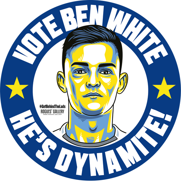 Leeds United #GetBehindTheLads Football Campaign Stickers