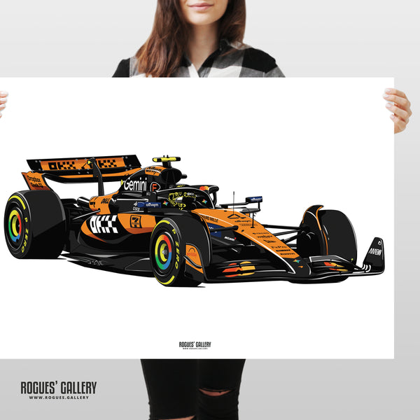 Lando Norris F1 World Champion A1 print modern