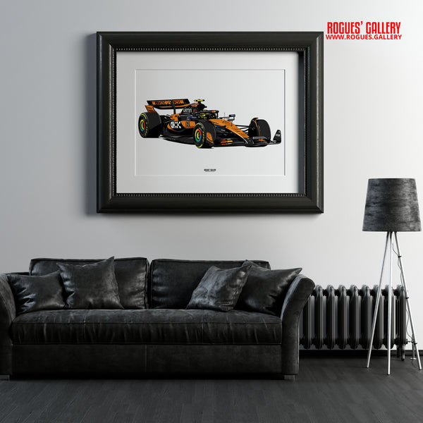 Lando Norris F1 World Champion modern signed poster memorabilia