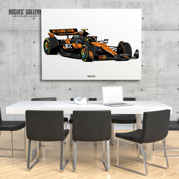 Lando Norris F1 World Champion A0 print modern