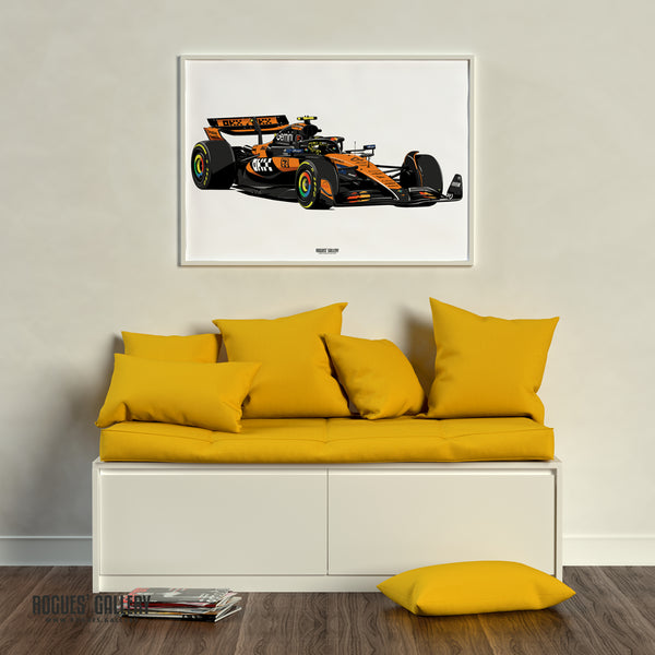 Lando Norris F1 World Champion modern poster
