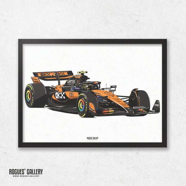 Lando Norris F1 World Champion A3 print modern